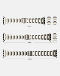 Friendie - Stainless Steel Link Bracelet Band - The Sydney - Apple Watch Compatible