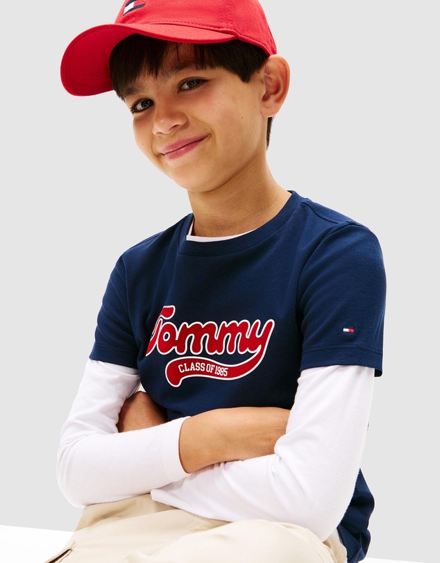 Tommy Hilfiger - Varsity Interlock SS T-Shirt - Teens