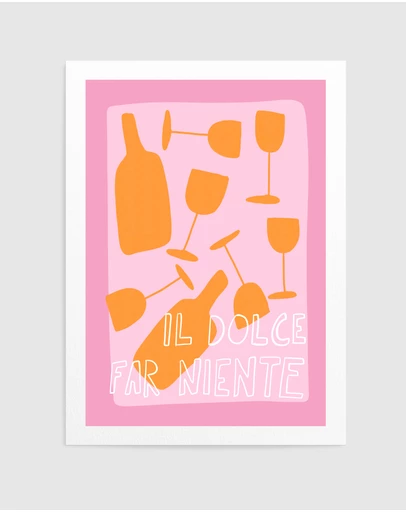 Olive et Oriel - Elegant Leisure Vibes by Athene Fritsch Art Print
