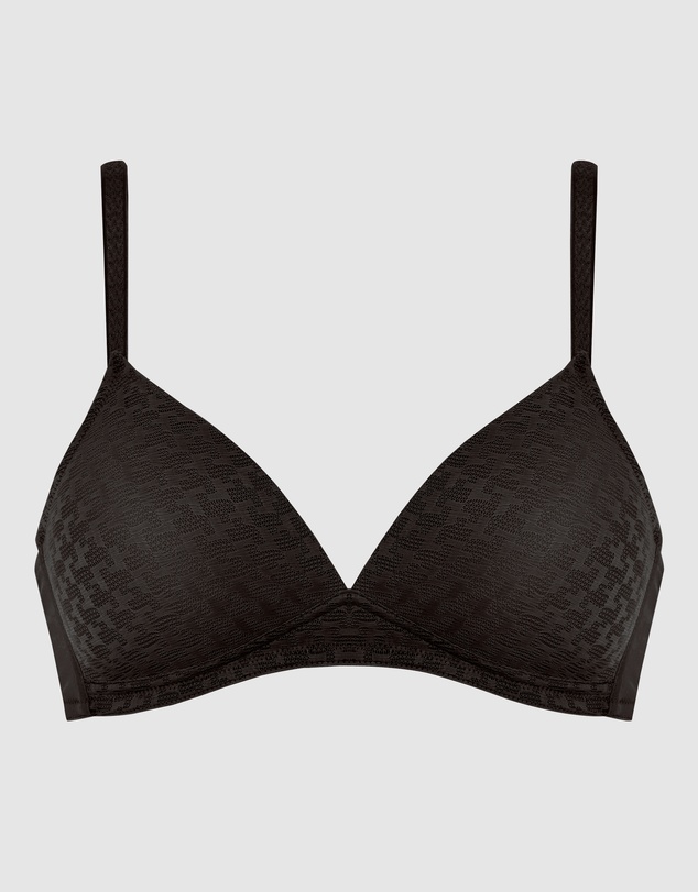 Naturana - Houndstooth Pattern Seamless Wirefree Bra