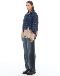 THE TALES - Bleached Check Cord Shirt