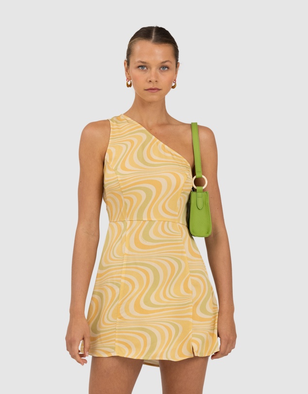The Wolf Gang - Montana One Shoulder Mini Dress