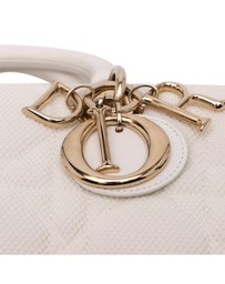 Pre-Loved by Azura Reborn - Pre-Loved dior Dior Caro Mini Bag Perforated Canvas