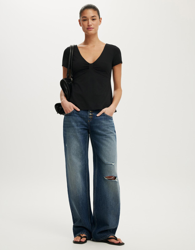 Cotton On - Reece Short Sleeve Babydoll Tee