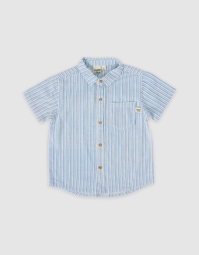 Goldie + Ace - Sailor Stripe Holiday Shirt - Babies-Kids