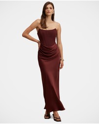 Forever New - Isra Drape Strapless Maxi Dress