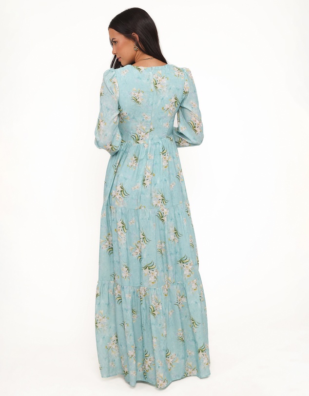 Petal & Pup - Bernice Maxi Dress - Blue Floral