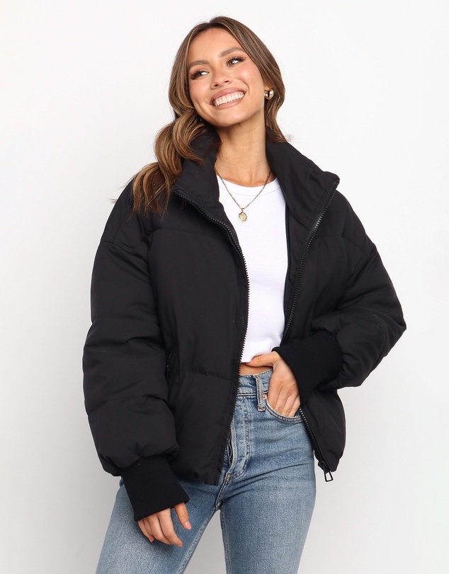 Petal & Pup - Edric Puffer Jacket - Black