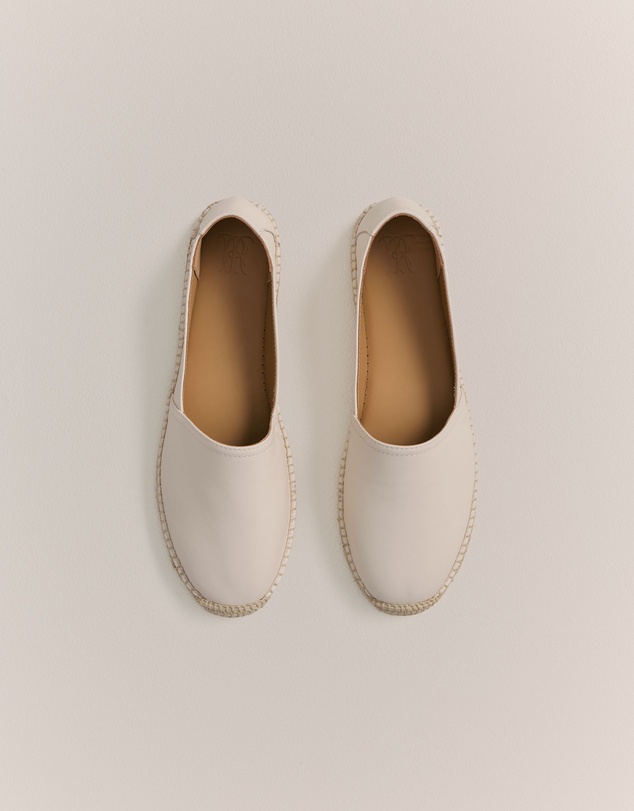 Trenery - Tallow Espadrille Flat in Oyster