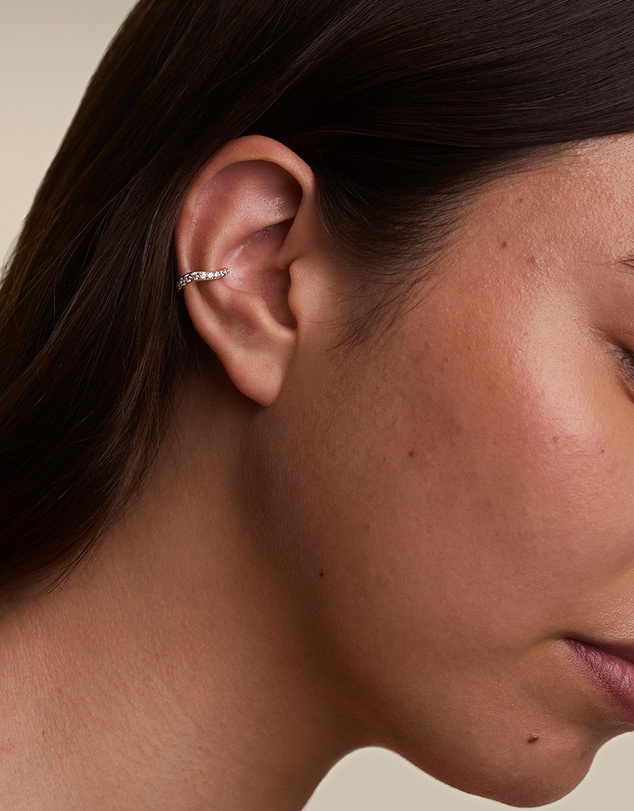 Astrid & Miyu - Wave Crystal Ear Cuff