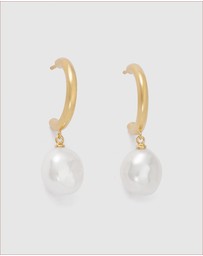 Kirstin Ash - Pearl Drop Hoops