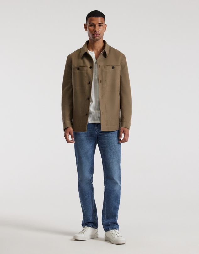 Calibre - Melton Shirt Jacket Latte