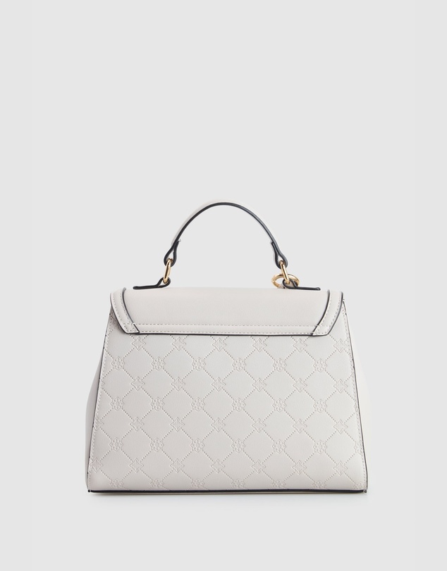 Laura Jones - Logo Emboss Top Handle Bag