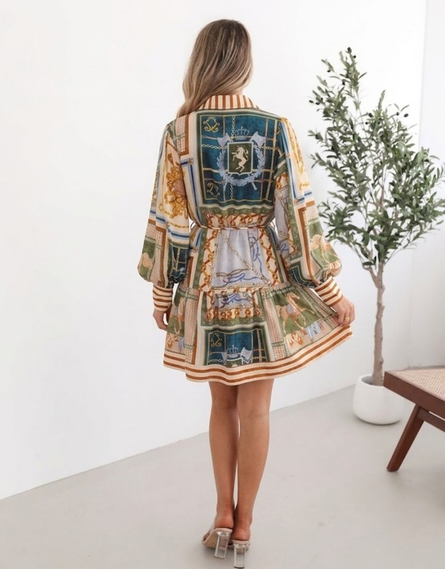 Esther & Co - Zetian Dress - Multi Print