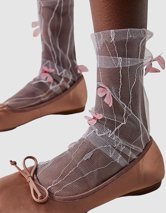 High Heel Jungle - Papillon Tulle Sock