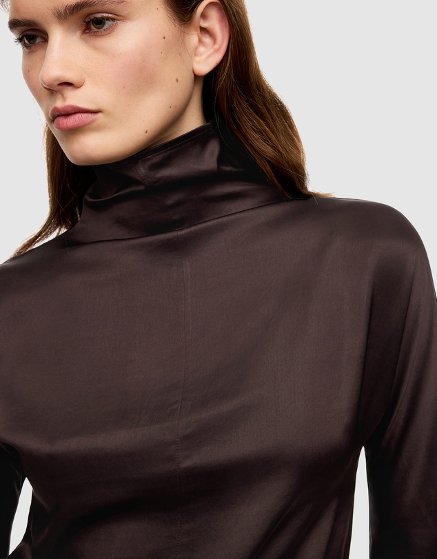ARKET - Mock-Neck Satin Top