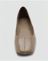 M.N.G - Leather Ballet Flats