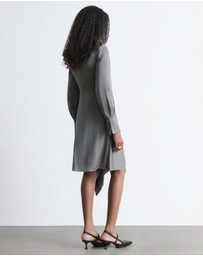 & Other Stories - Asymmetric Long-Sleeve Mini Dress
