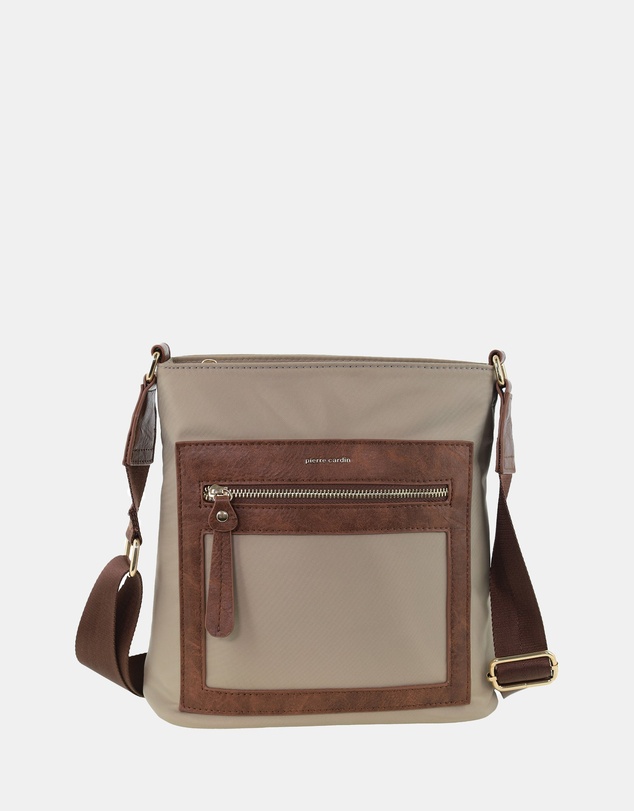 Pierre Cardin - Pierre Cardin RFID Lightweight Nylon Crossbody Bag