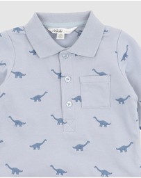 Bebe by Minihaha - Isaac Embroidered Dino Polo - Babies