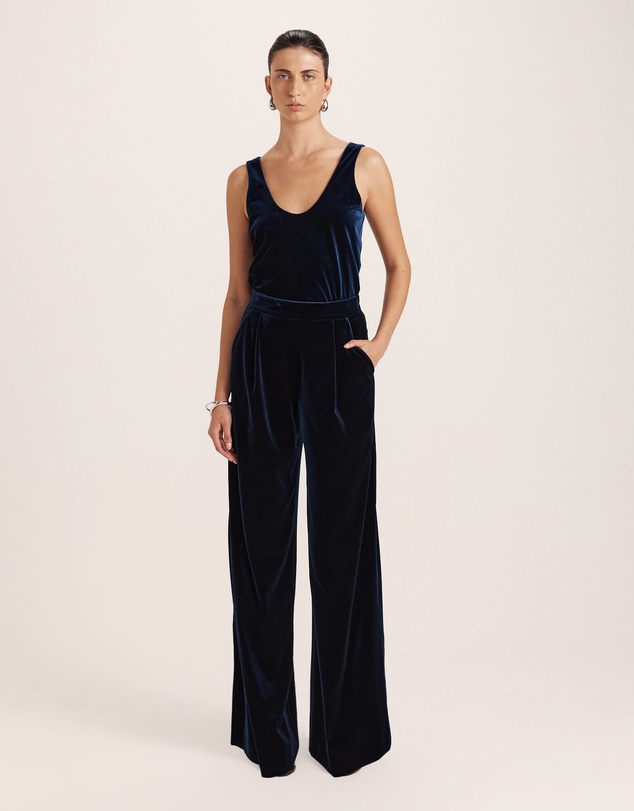 SABA - Lea Velvet Pleat Front Pant