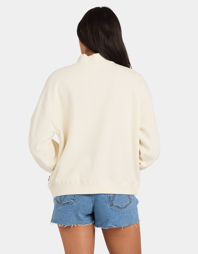 RVCA - Womens RVCA 1/4 Zip Fleece Jumper