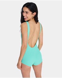 Roxy - Womens Roxy Sunshine Boyleg One Piece Swimsuit