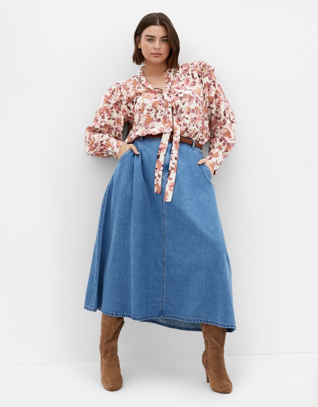 City Chic - Selena Print Shirt