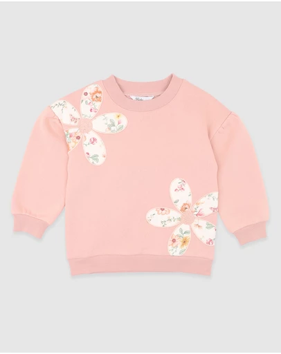 Bebe by Minihaha - Emmy Flowers Sweatshirt 3-7 Yrs