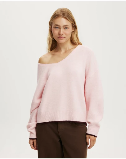 Cotton On - Softest Luxe Slouchy V Knit
