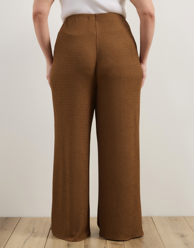 Atmos&Here Curvy - Monica Textured Jersey Pants