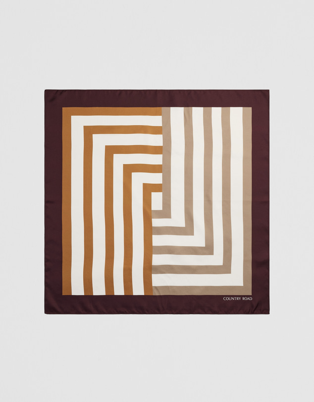 Country Road - Silk Stripe Scarf