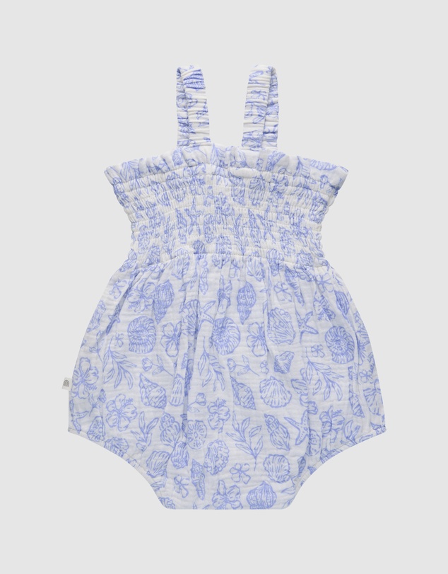 Kynd Baby - Shirred Romper in Coconut