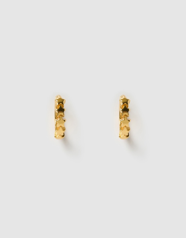 Izoa - Zara Star Huggie Earrings