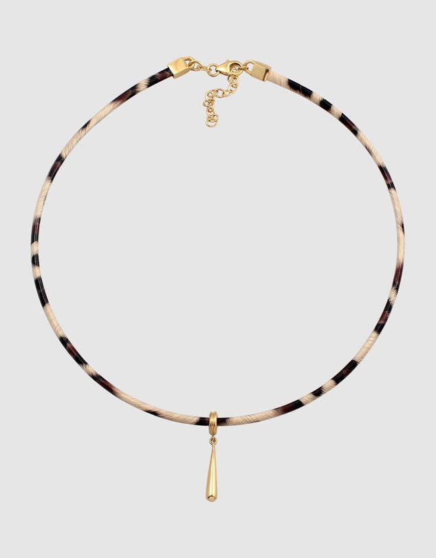 Elli Jewelry - Necklace Choker Pendant Dainty 925 Sterling Silver Gold-Plated