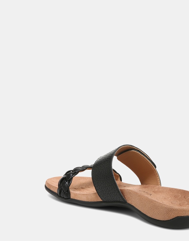Vionic - Jeanne Slide - Black Leather
