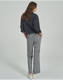 DRICOPER DENIM - Check Kick Flare Trousers