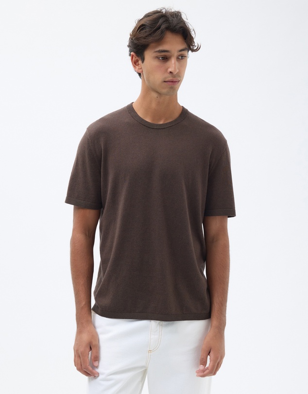 AERE - Cotton Cashmere Knit T-Shirt