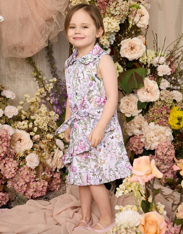 Fleur Harris - 'Heirloom Treasures' Elara Shirt in Gardenia