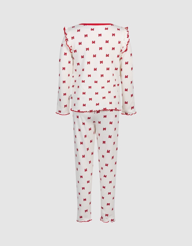 Rock Your Kid - Minnie Mouse Minnie Bow Long Sleeve Rib PJ Set