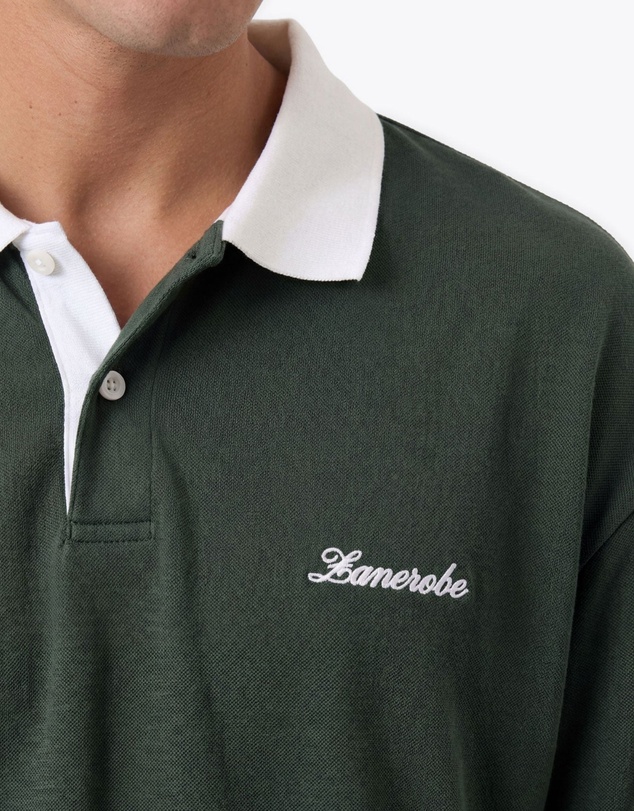 Zanerobe - Box Crop Polo Forest/White