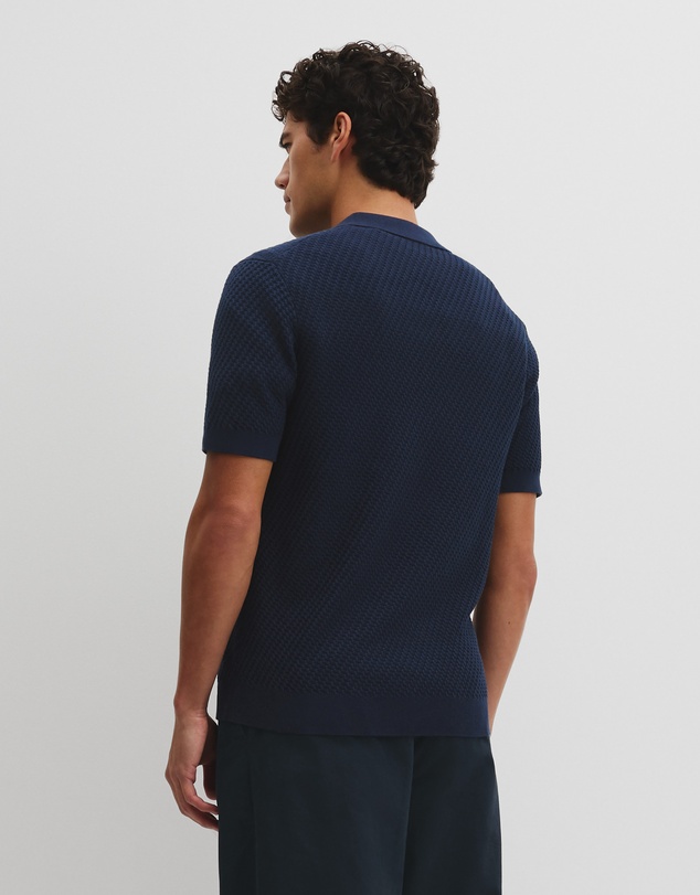 Country Road - Australian Cotton Basket Knit Polo