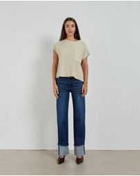 DRICOPER DENIM - Lina Mid Rise Straight Leg Jeans