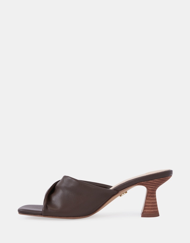 Wittner - Marlee Leather Flared Heel Mules
