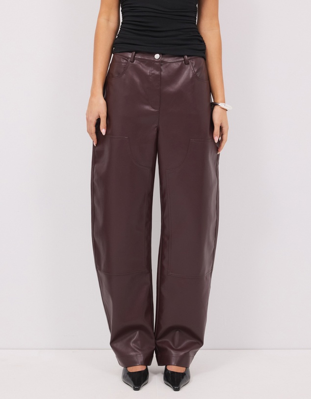 Calli - Rory PU Straight Leg Pants
