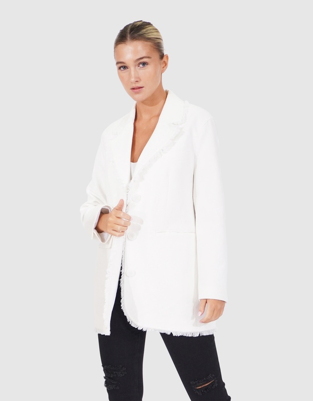 Belle & Bloom - Young Blood Frayed Edge Blazer