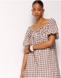 AERE - Saylor Gingham Mini Dress