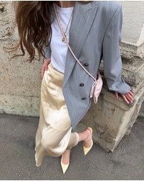 CAMIXA - Maddie Silk Midi Skirt