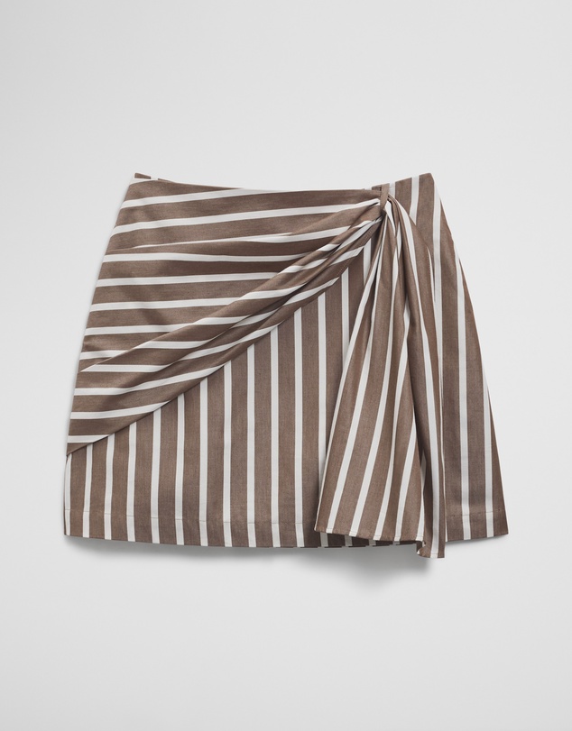 Country Road - Stripe Bow Drape Skirt