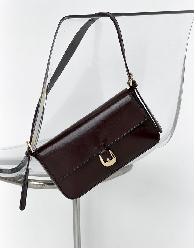 Morgan & Taylor - Faith Shoulder Handbag in Chocolate Brown